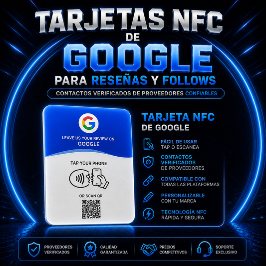 PROVEEDOR DE TARJETAS NFC DE GOOGLE PARA RESEÑAS